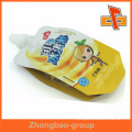 Spout Top Sealing and Gravure Printing Surface Handling Standing Juice Pouch